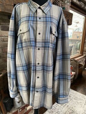 Carhartt 100% cotton flannel shirt jacket 3XL loose fit